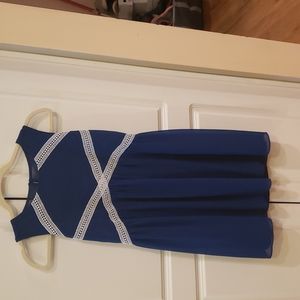 Girls size 16 navy sleeveless dress